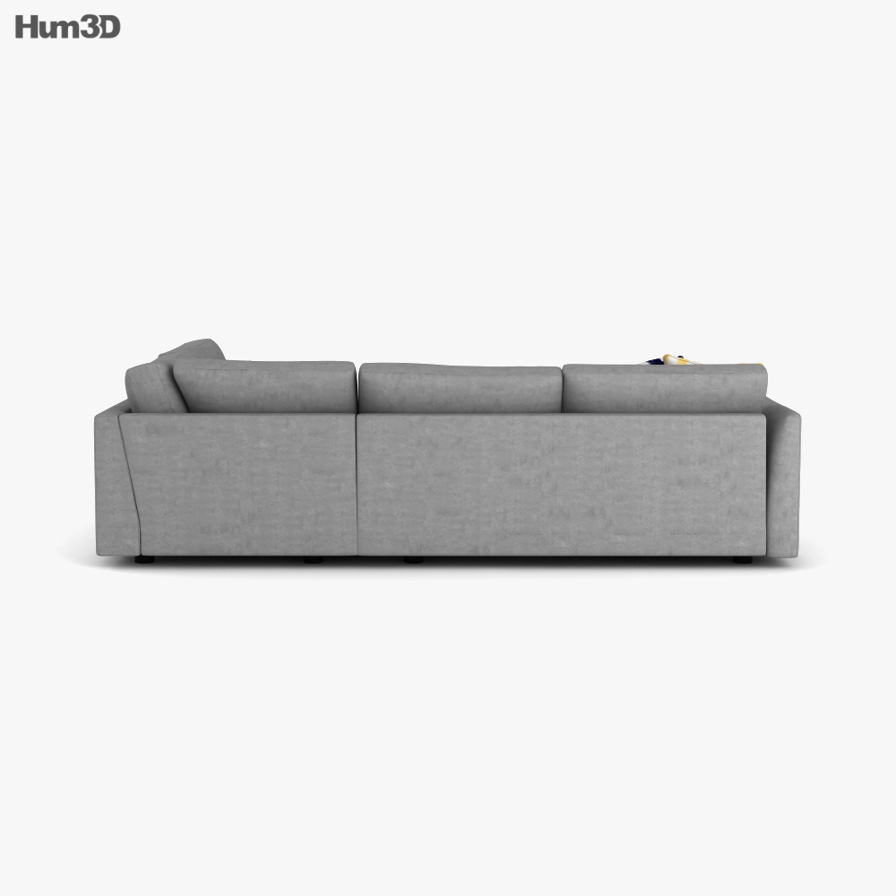 West Elm Haven Sectional sofa 3D model Download in MAX, OBJ, FBX, C4D