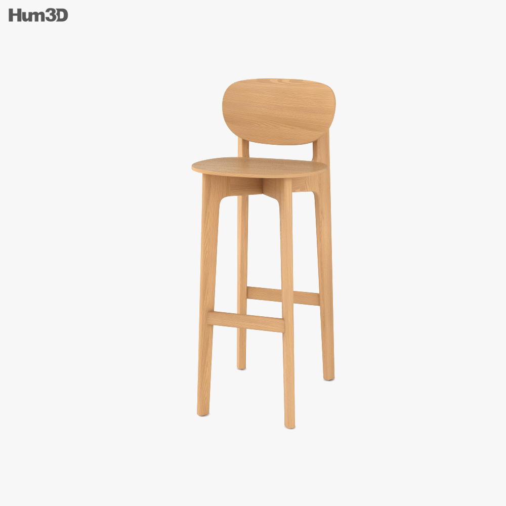 Zeitraum Zenso Bar chair 3D model