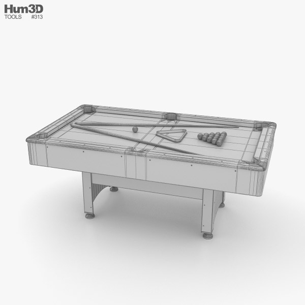 Pool Table 3D model - Download in MAX, OBJ, FBX, C4D
