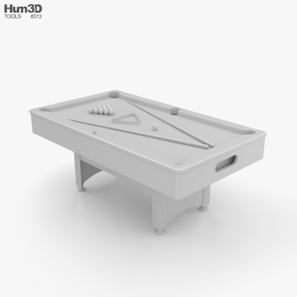 Pool Table 3D model - Download in MAX, OBJ, FBX, C4D