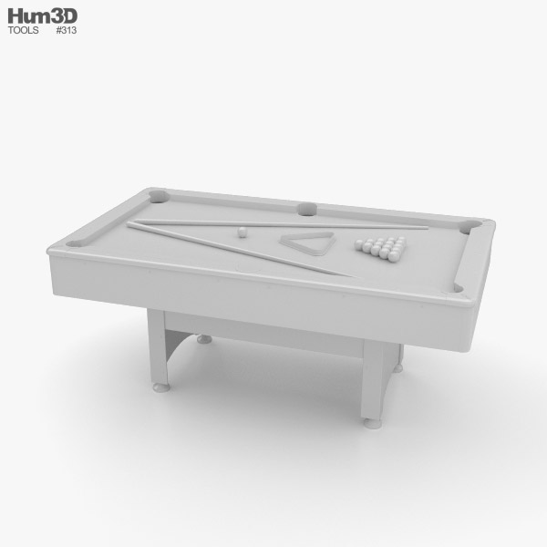 Pool Table 3D model - Download in MAX, OBJ, FBX, C4D