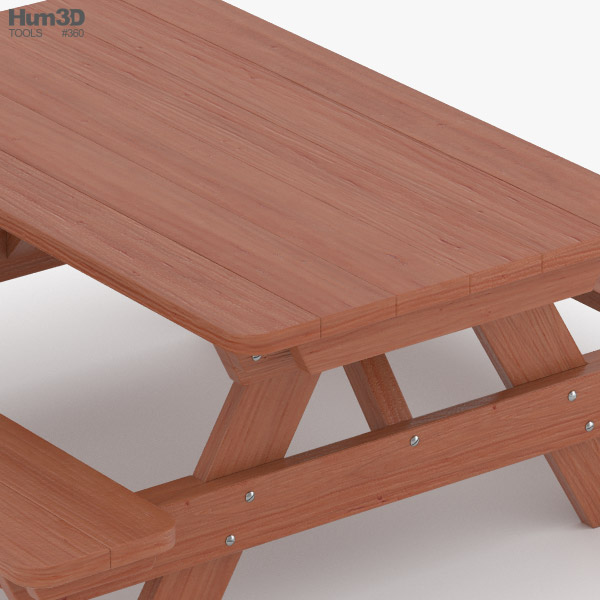 Picnic Table 3D model - Download in MAX, OBJ, FBX, C4D