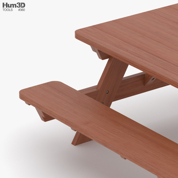 Picnic Table 3D model - Download in MAX, OBJ, FBX, C4D