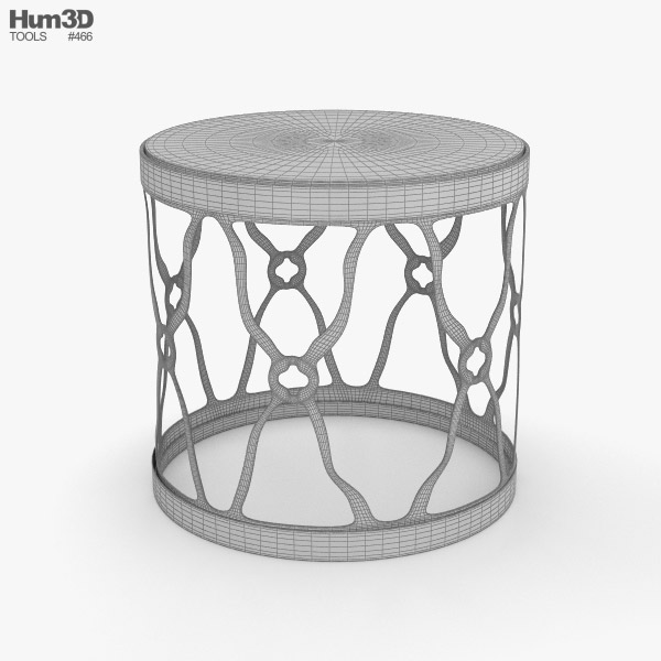 Round side table 3D model - Download in MAX, OBJ, FBX, C4D