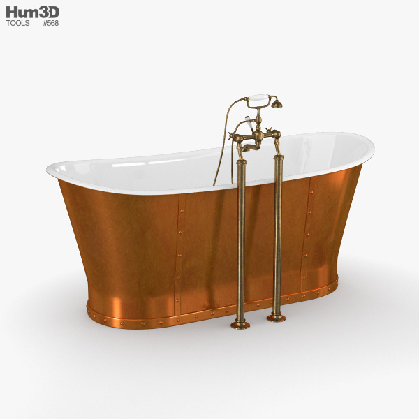 CP Hart Porcelanosa Greenwich Boat Bath 3D model Download in MAX, OBJ