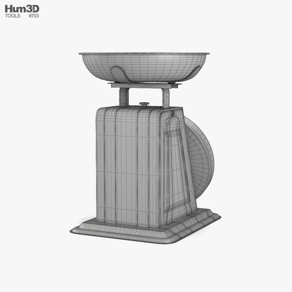 Kitchen Scale 3D model - Download in MAX, OBJ, FBX, C4D