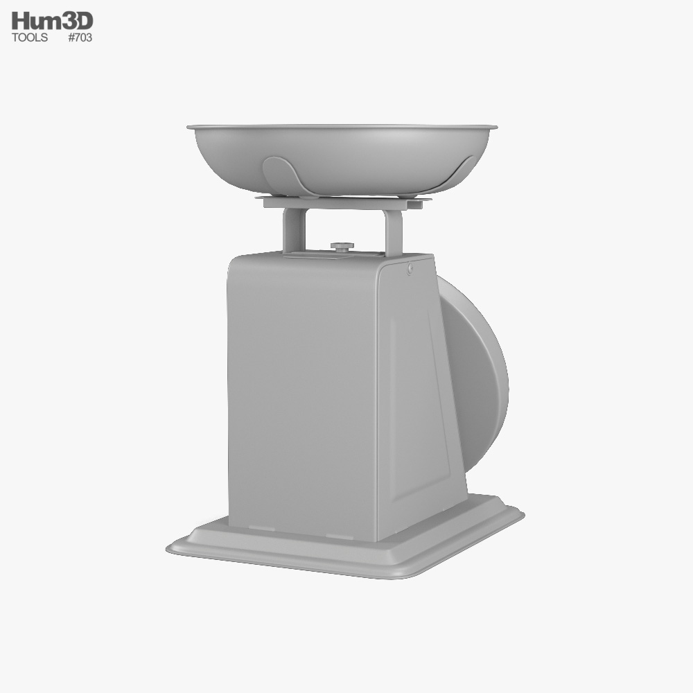 Kitchen Scale 3D model - Download in MAX, OBJ, FBX, C4D