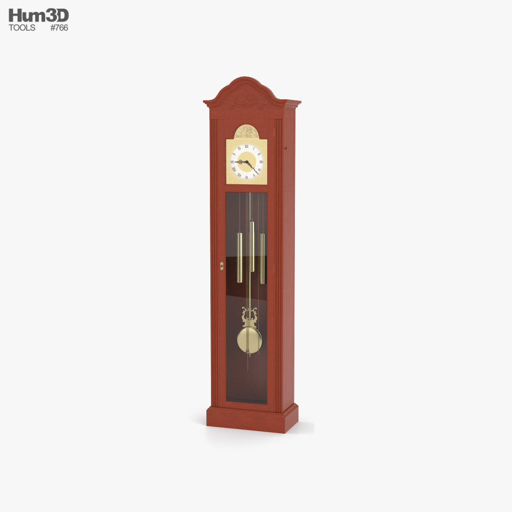 Grandfather Clock 3D model